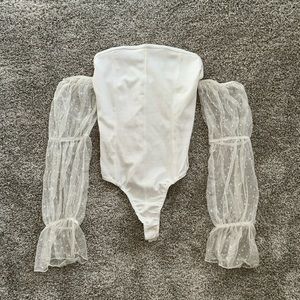 Misguided Long Sleeve Body Suit Size US 4